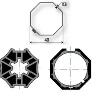 Adaptations pour Moteurs SOMFY / SIMU Ø 40 mm | Tube IMBAC de 40 Somfy