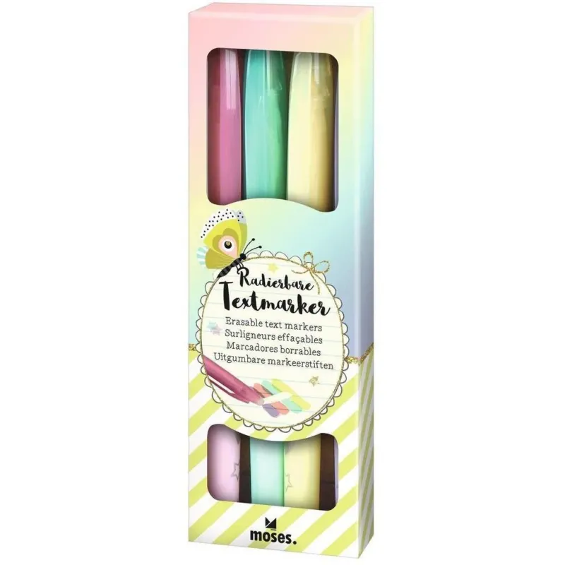 Flowers & Friends Radierbare Textmarker Pale Turquoise Moses