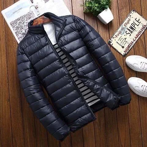 Herren Leichte gesteppte Thermojacke mit Stehkragen und durchgehendem Reißverschluss Echo Archiv