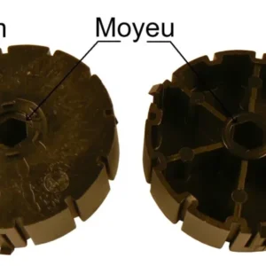Moyeux pour poulies flasque cannelé Deprat