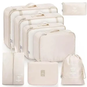 8-Piece Packing Cubes, Clothes Bags, Suitcase Organiser for Holidays and Travel, Packing Cube Set, Travel Cube, Organiser System for Suitcases