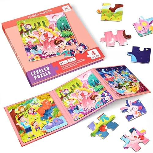 Magnetic puzzle children's puzzle fairytale world children's puzzle for children