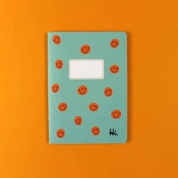 Notizheft, 30 Blatt, kariert, DIN A5 Dark Orange ava&yves