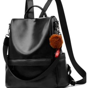 Soft PU Leather Backpack Handbag Shoulder Bag Multifunction Anti Theft Bag Waterproof Backpack