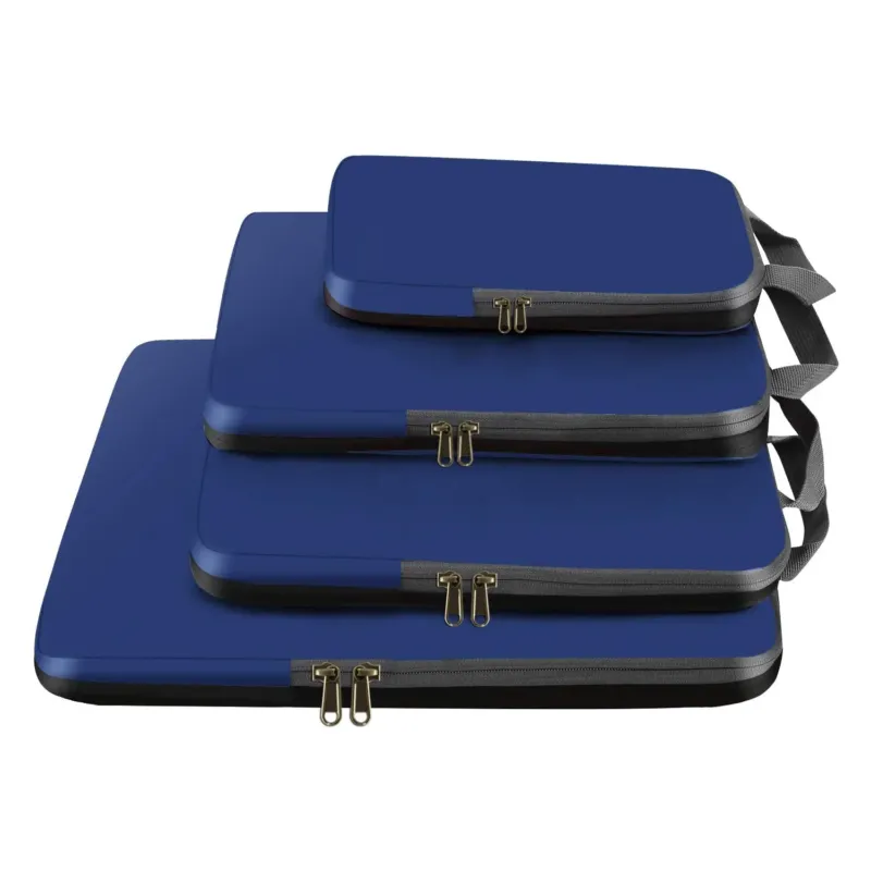 Compressible Packing Cubes for Organising Travel Luggage