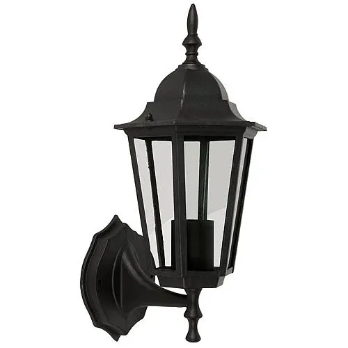 EGB Wandleuchte stehend IP44, schwarz