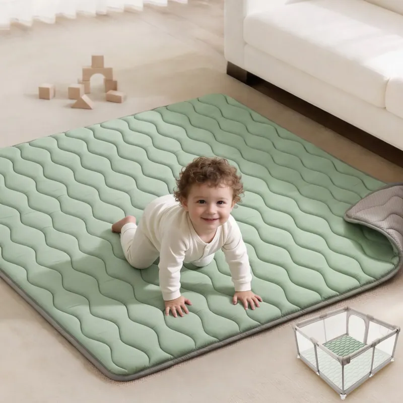 Crawling Mat Baby. Foldable Baby Rug, Washable, Non-Slip