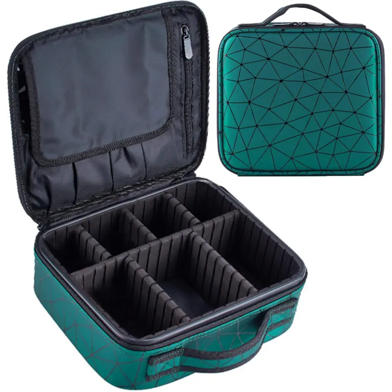 Portable Makeup Bag Large Cosmetic Bag Professional Makeup Organizer Cosmetic Box