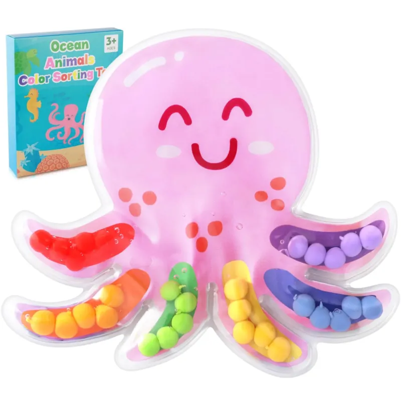 Color Sorting Sensory Toy Fidget Toy for sorting colors, octopus shape anti-stress