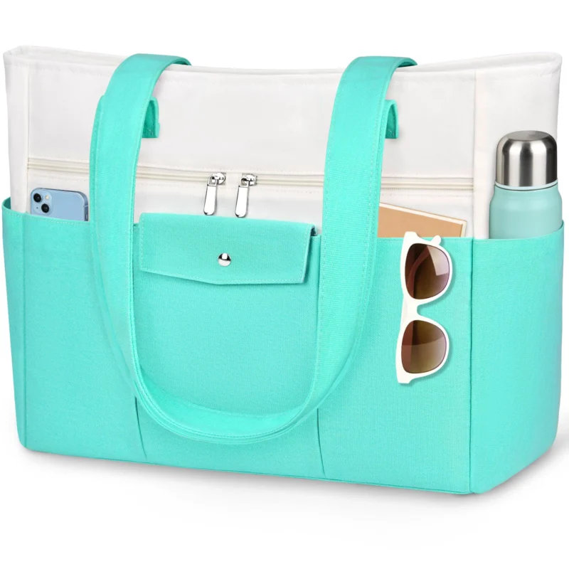 Large Tote Bag XXL with Zip - Handbag & Beach Bag, Waterproof Inner Bag