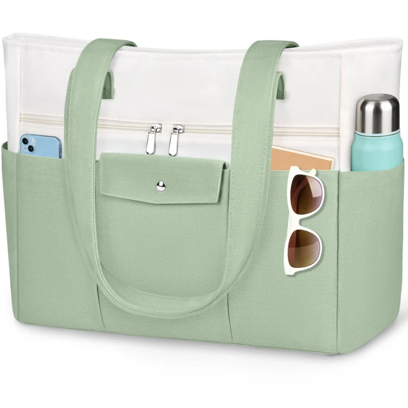 Large Tote Bag XXL with Zip - Handbag & Beach Bag, Waterproof Inner Bag