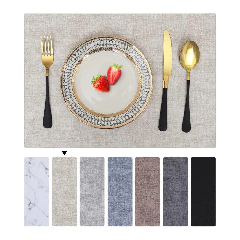 Placemats Washable Set of 4, Waterproof Placemat, Beautiful Table Mat