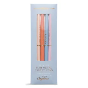Twisty Slim Metal Pens - Blue Set Of 4