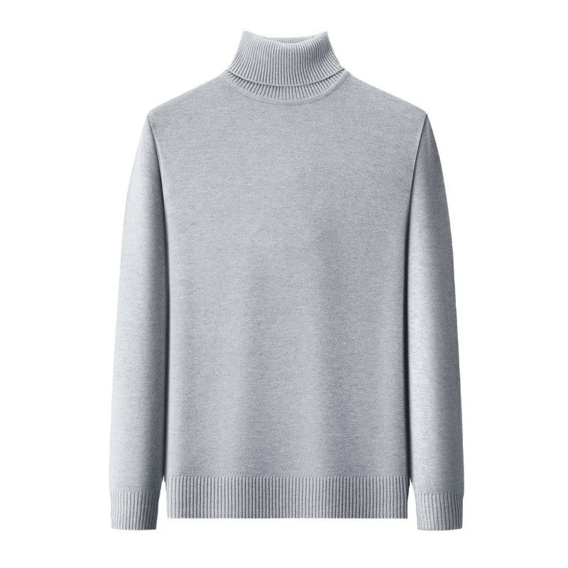 Herren eleganter Rollkragenpullover aus hochwertiger Baumwolle – Norvane