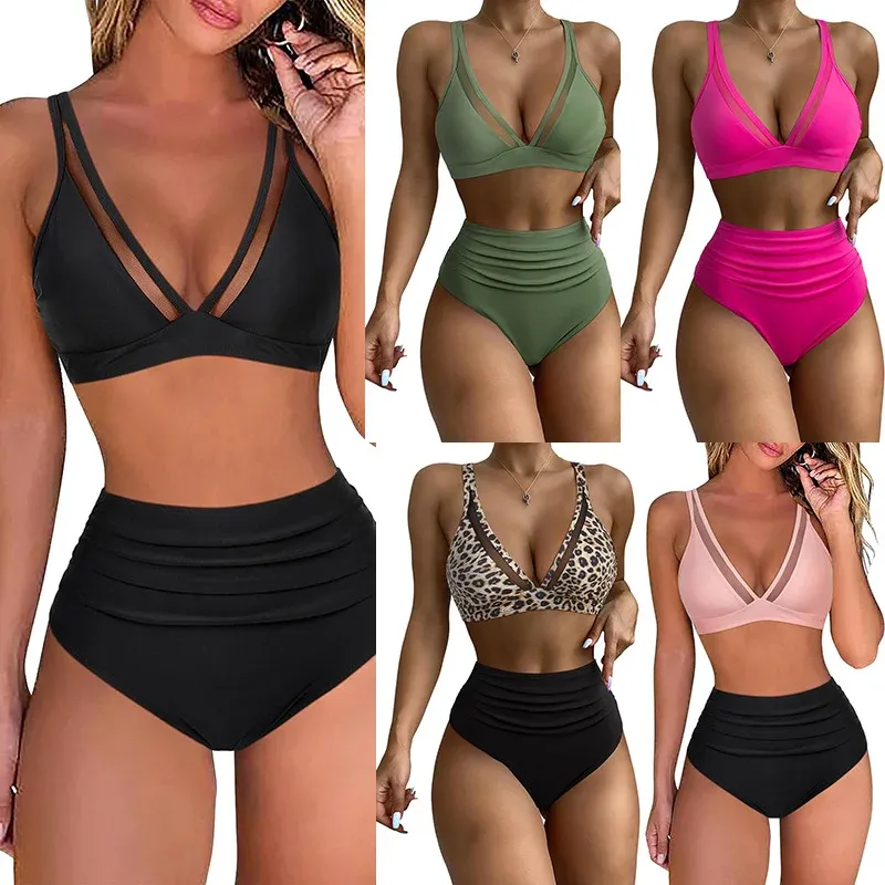 Damen Hochwertiges Bikini-Set mit kreativem Leopardenmuster – Maréssa