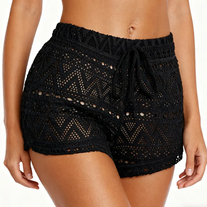Damen gehäkelte Strandshorts – Avélisse