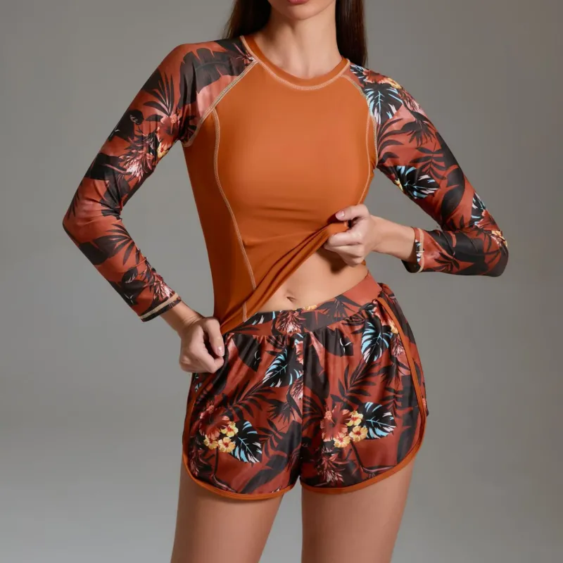 Damen Sportlicher Schwimmanzug mit langen Ärmeln – Maréssa