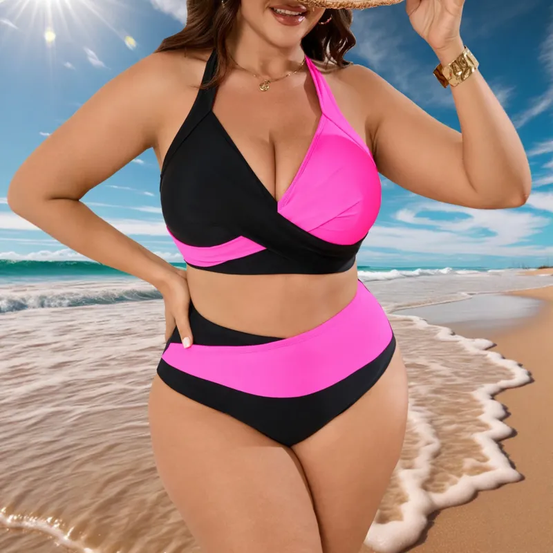 Damen Triangel-Bikini in kontrastierenden Farben – Maréssa