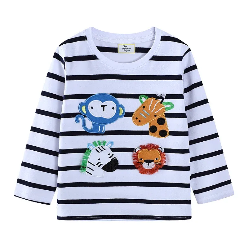 Jungen Langarmshirt mit verspielten Tierapplikationen
