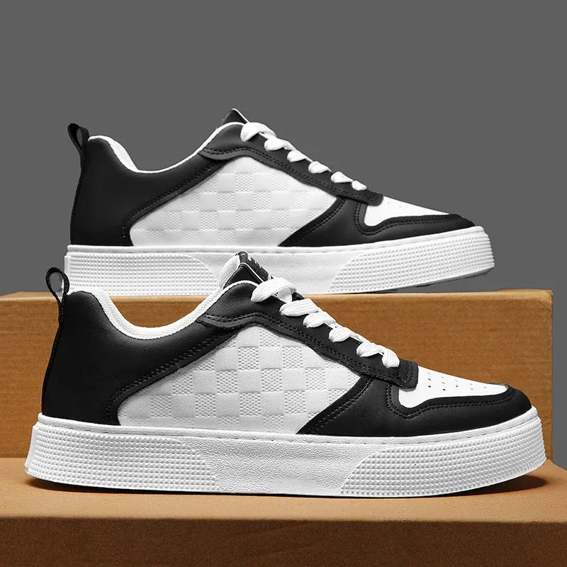 Damen Sneakers mit schickem Karomuster und dämpfender Sohle – Névara