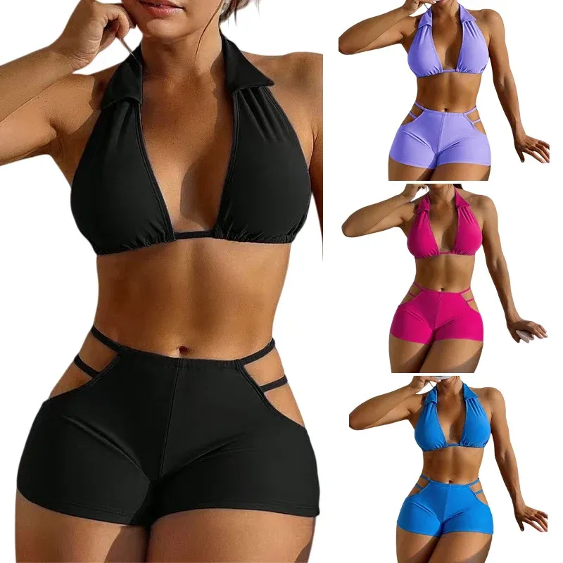 Damen Sportlicher Bikinis mit hoher Taille – Maréssa