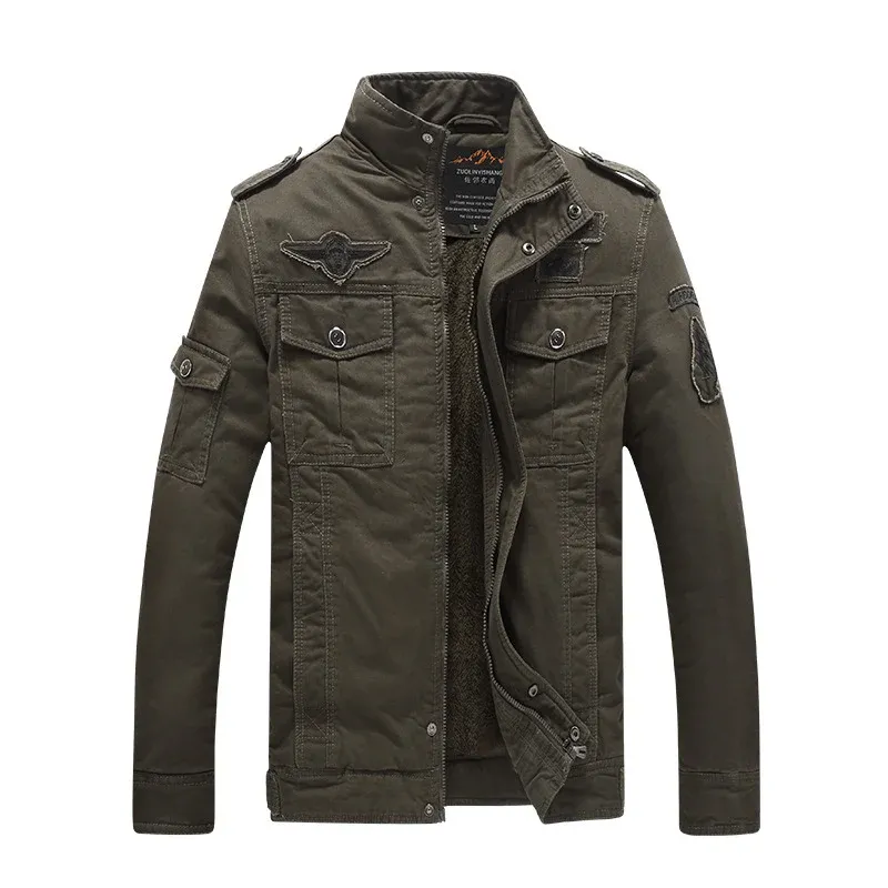 Herren Fieldblouson im Aviator-Look mit Teddyfleece-Futter und Schulterpatten Echoarchiv