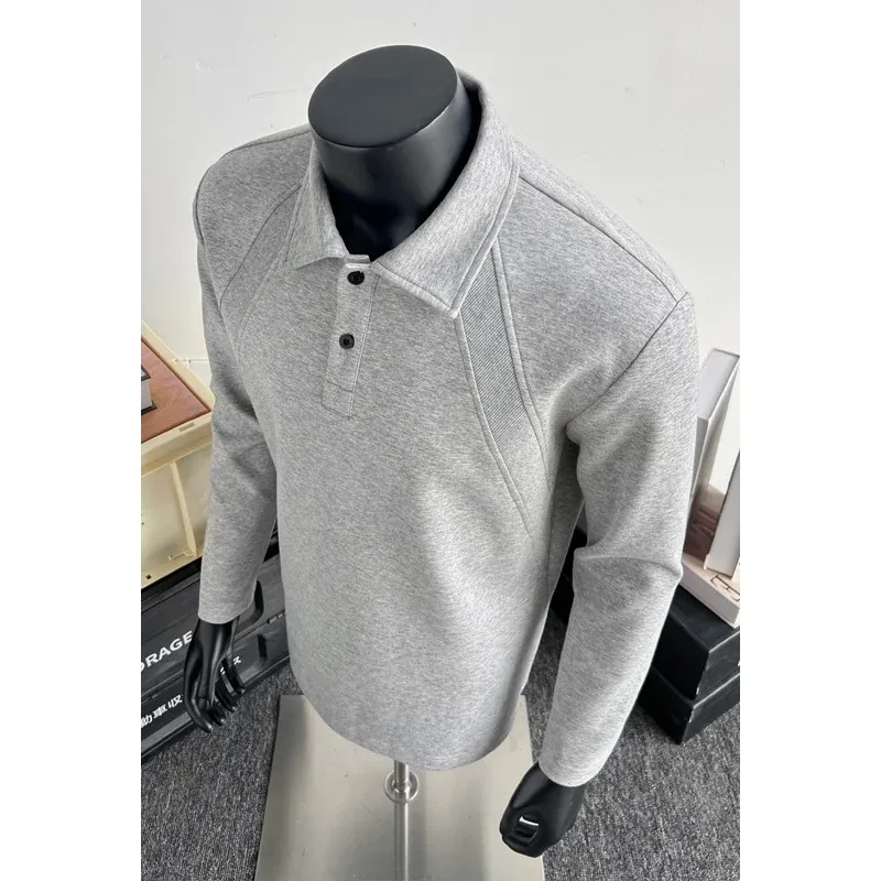Herren Sport Langarm Polo Shirt Echo Archive