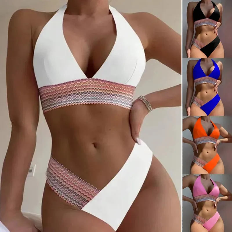 Damen Triangel-Bikini-Set mit modischem Wickelband – Maréssa
