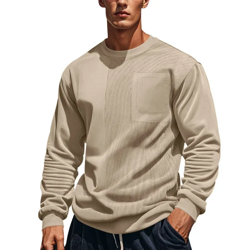 Herren Sweatshirt mit strukturierter Front – Marzano