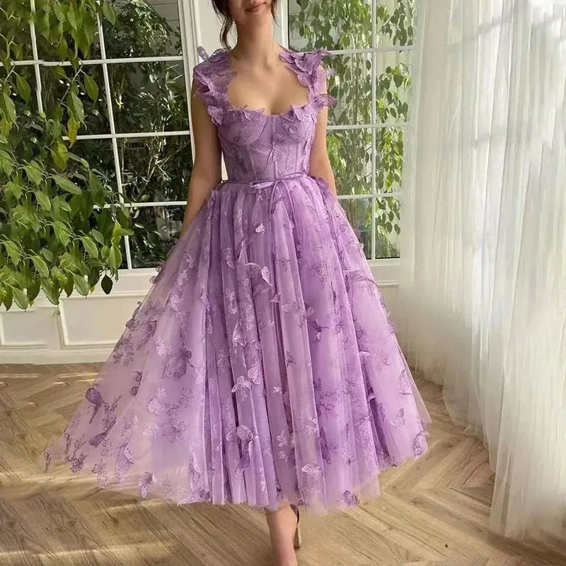 Chic Schlitz Braut Party Strand Kleid – Valéora