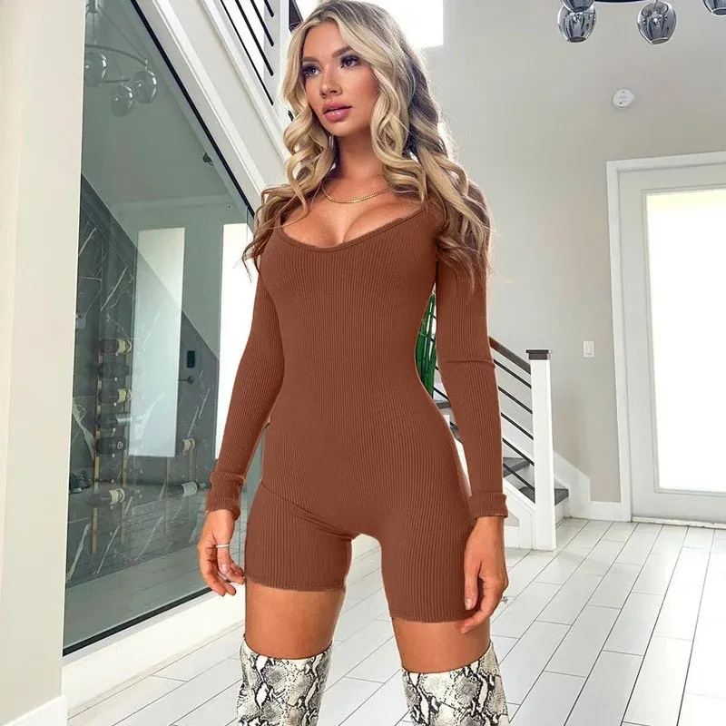 Damen Bodysuit mit langen Ärmeln und Quadrat-Ausschnitt – Bodéline