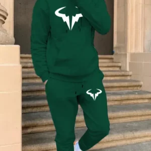 Herren stylisches Kapuzenanzug mit hochmodernem Logo – Cavarno
