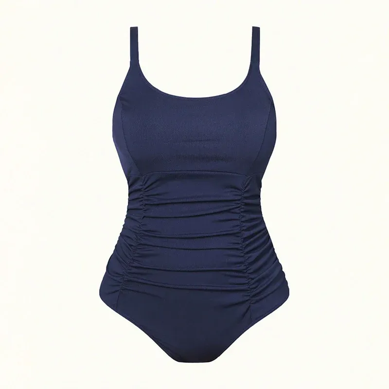 Damen Einteiler Badeanzug mit raffiniertem Rüschendesign – Maréssa