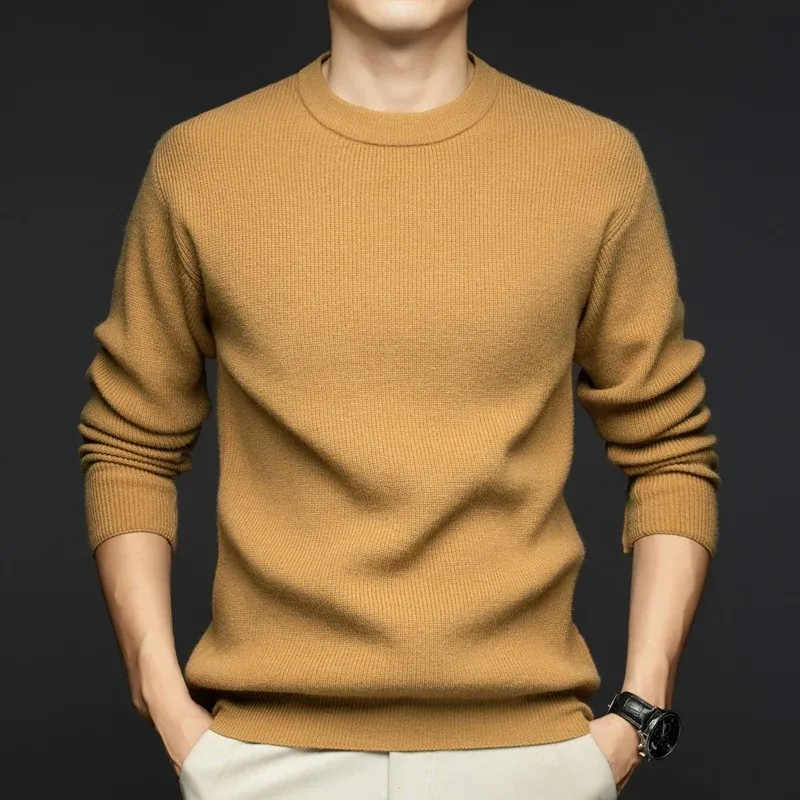 Herren modischer Strickpullover mit feiner Struktur – Norvane