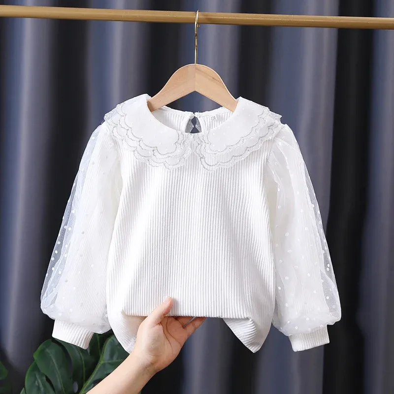 Damen gemütliches Sweatshirt mit transparenten Puffärmeln – Mavelle
