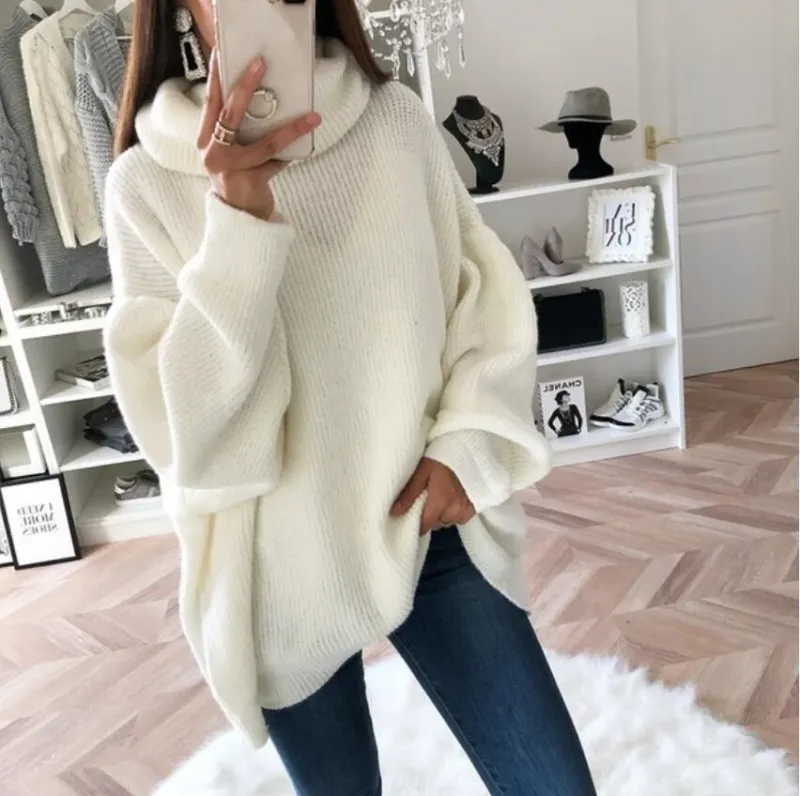Damen Weicher Oversized Strickpullover – Mavelle