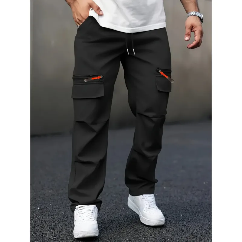 Herren cargo Hose mit innovativen Taschen und elastischem Bund – Bravaro