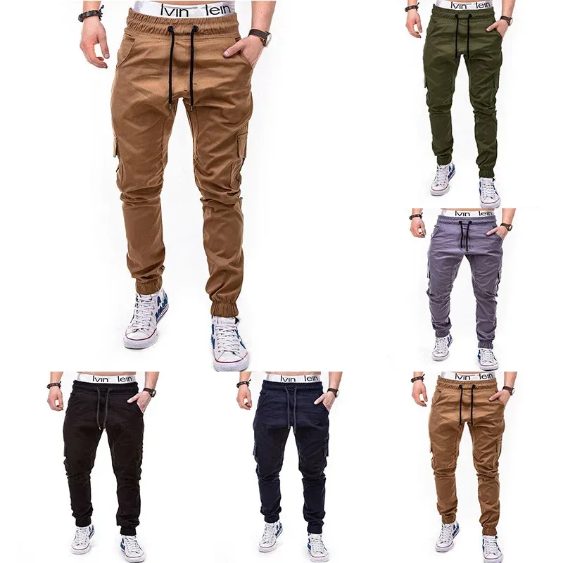 Herren cargo Jogginghose mit elastischem Bund und praktischen Seitentaschen – Bravaro