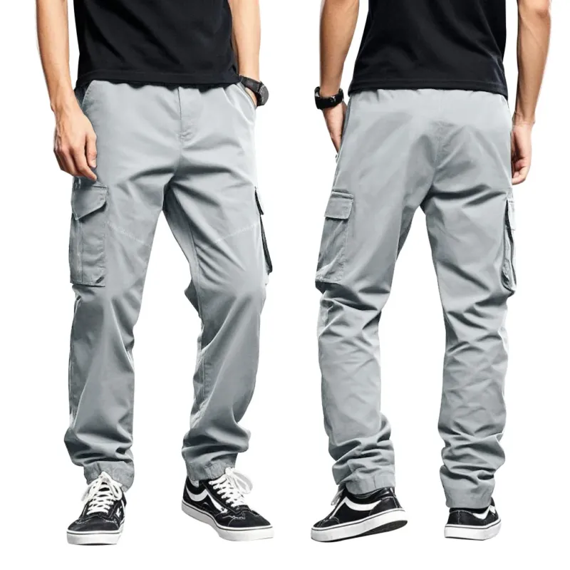 Herren Cargo-Hose mit vielseitigen Taschen und flexiblem Schnitt – Bravaro