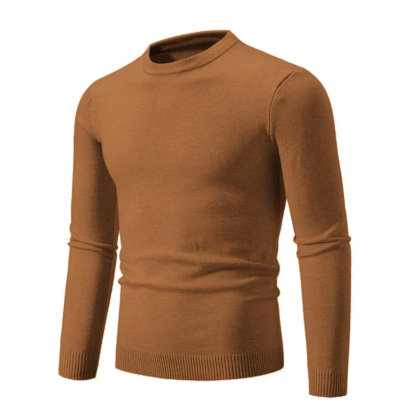 Herren klassischer Rundhals-Pullover aus weichem Strick – Norvane