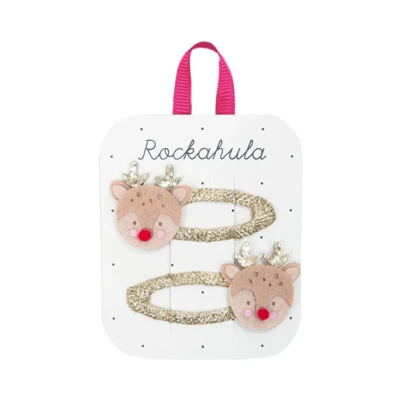 Little reindeer Clips - Haarspangen Beige Rockahula Kids
