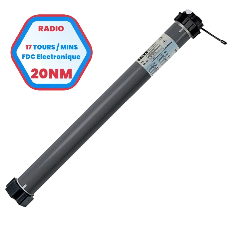 Moteur radio Selve SEE Radio 20 Nm/17t Selve