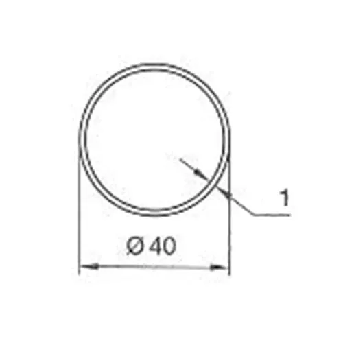 Adaptations Tube ronds de 40 ep 1mm pour Moteurs SOMFY / filaire SIMU Ø 40 mm