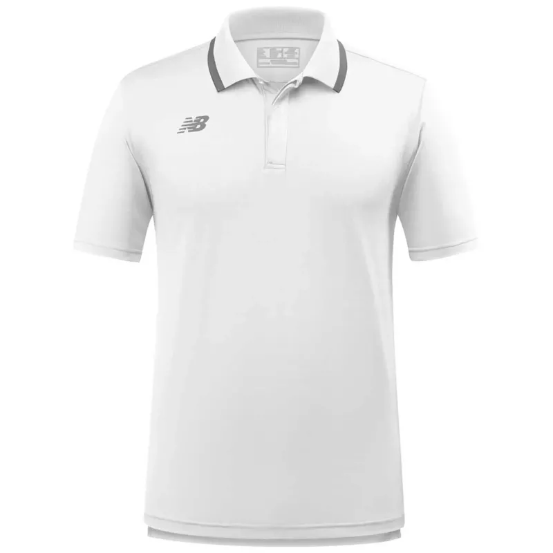 New Balance Men's White Team Rally Polo