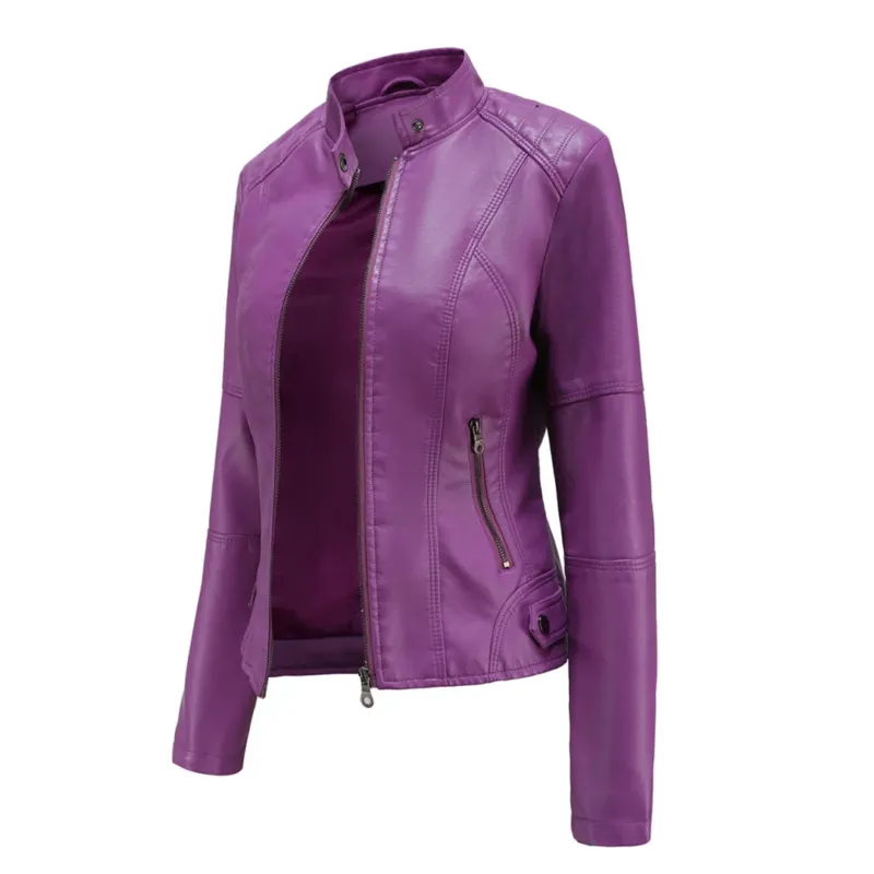 Zeitlose Lederjacke für Frauen – Velloura