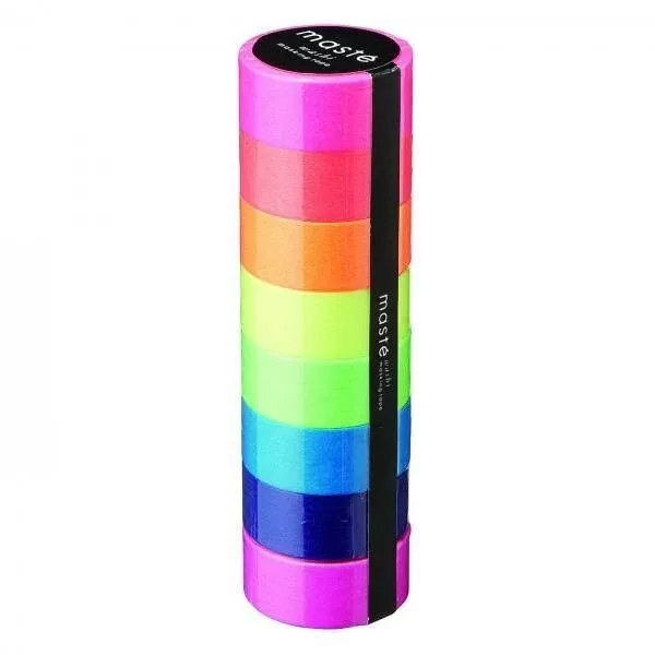 MASTÉ Washi-Tape Visible Neon Basic Green Yellow Masté