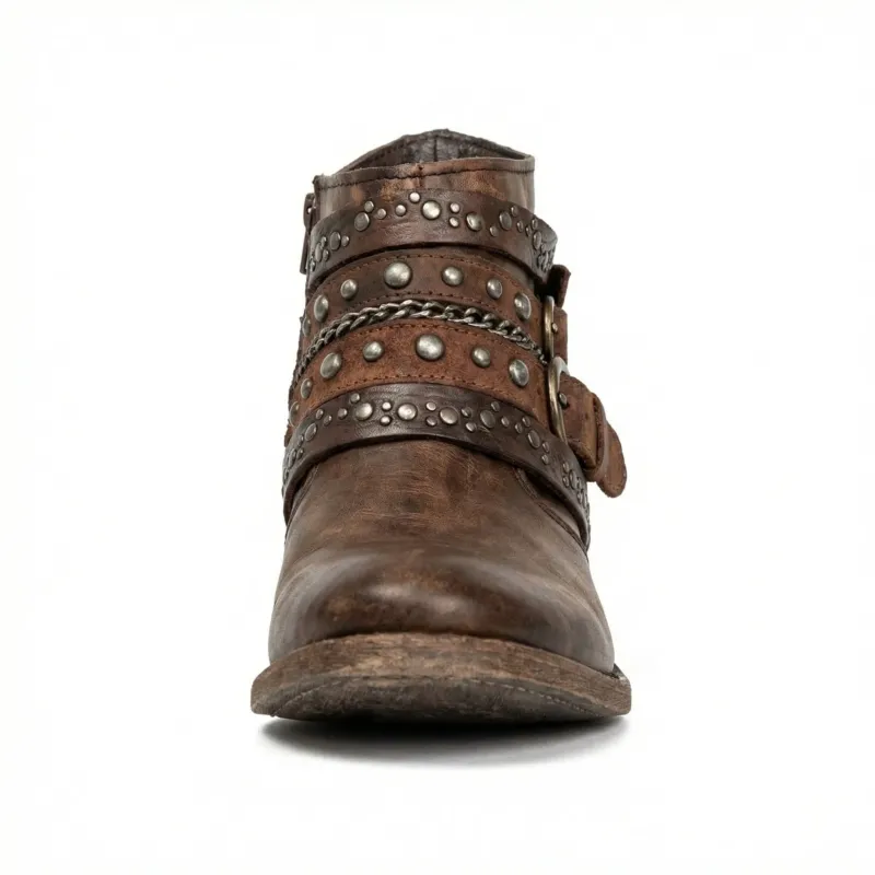 Vintage-Kettenstiefel – Seravelle