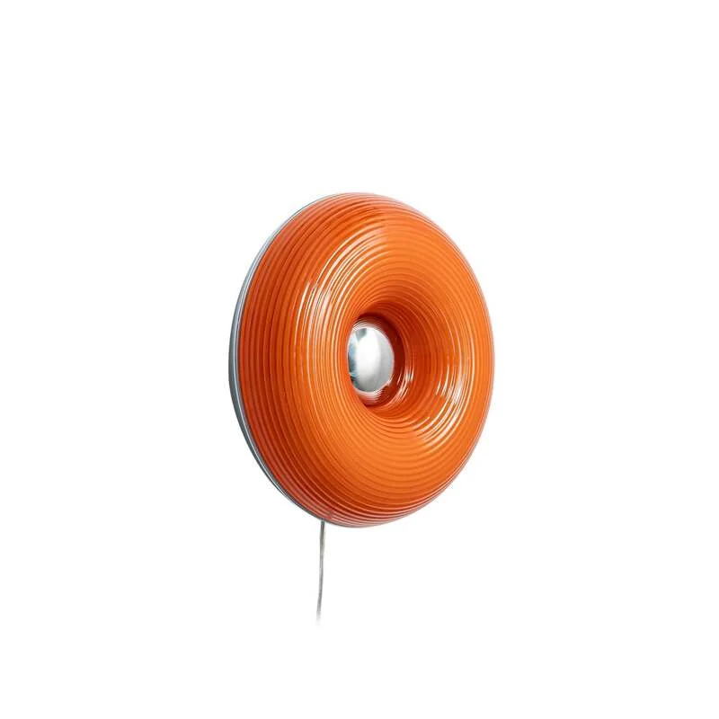 Lindby Tischlampe Wandleuchte Fjora LED dimmbar orange chrom Ø30cm 350Lumen - 4255830905506