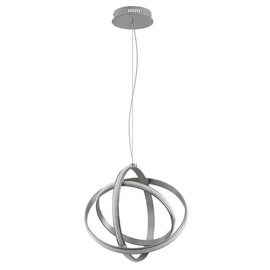 Lindby Pendelleuchte Hängeleuchte LED Lampe Deckenleuchte nickel warmweiß dimmba - 4251096594201