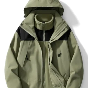 3-in-1 Fleece-Winterjacke mit Kapuze für Damen – Avérine